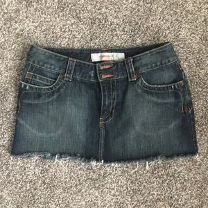 Mossimo Denim distressed skirt